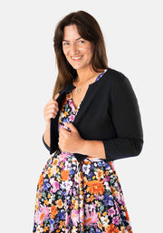 Avianna Hand Painted Floral Print Swing Dress