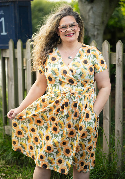 Avie Sunflower Print Dress