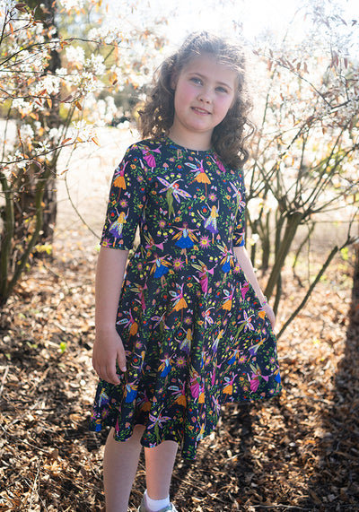 Children's Dancing Fairies Print Dress (Lula - Lou)