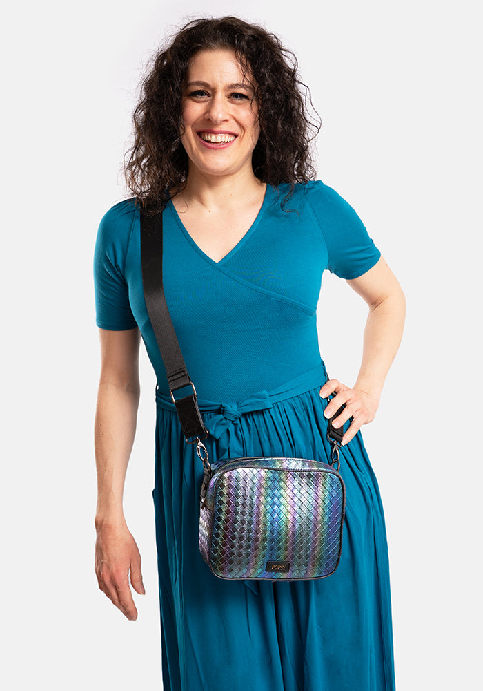 Tess Teal Viscose Midaxi Dress