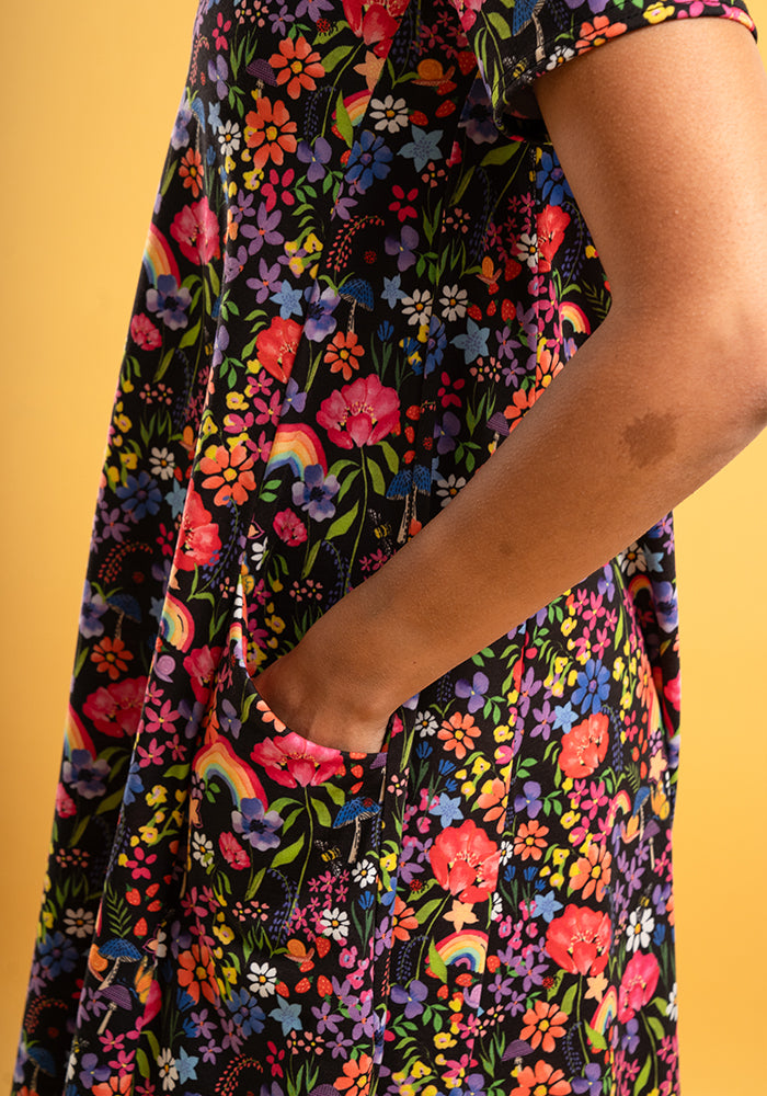 Wren Garden Rainbows Print A-Line Tunic