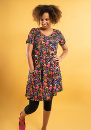 Wren Garden Rainbows Print A-Line Tunic